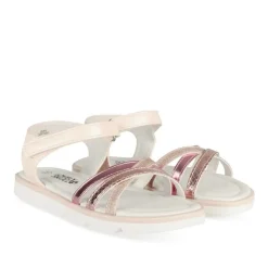Sandales ROSE Fille Motif Iridescent Scratch