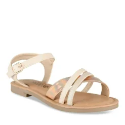 Sandales ROSE Fille Motif Iridescent Boucle