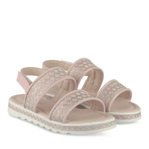 Sandales ROSE Fille Motif Uni Scratch