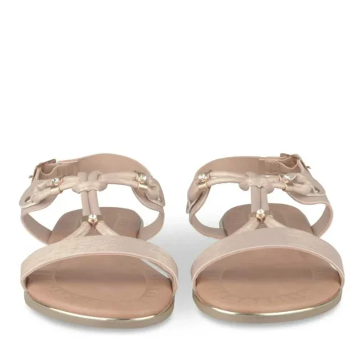 Sandales ROSE Fille Motif Uni Boucle
