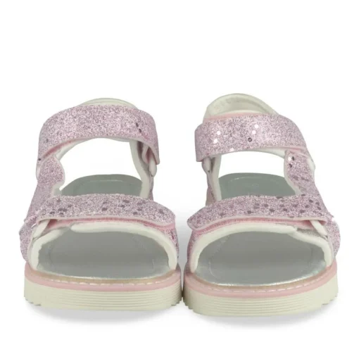 Sandales ROSE Fille Motif Paillettes Scratch