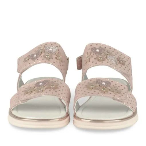 Sandales ROSE Fille Motif Uni Scratch