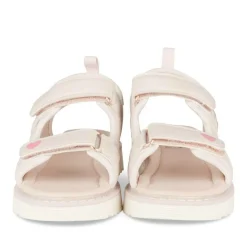 Sandales ROSE Fille Motif Coeurs Scratch