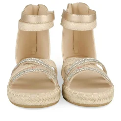 Sandales ROSE Fille Motif Paillettes Fermeture éclair