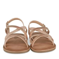 Sandales ROSE Fille Motif Paillettes Boucle