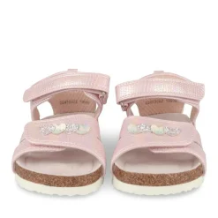 Sandales ROSE Fille Motif Coeurs Scratch