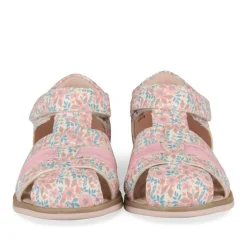 Sandales ROSE Fille Motif Fleuri Scratch