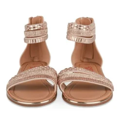 Sandales ROSE Fille Motif Paillettes Fermeture éclair