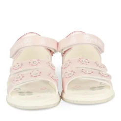 Sandales ROSE Fille Motif Fleuri Scratch