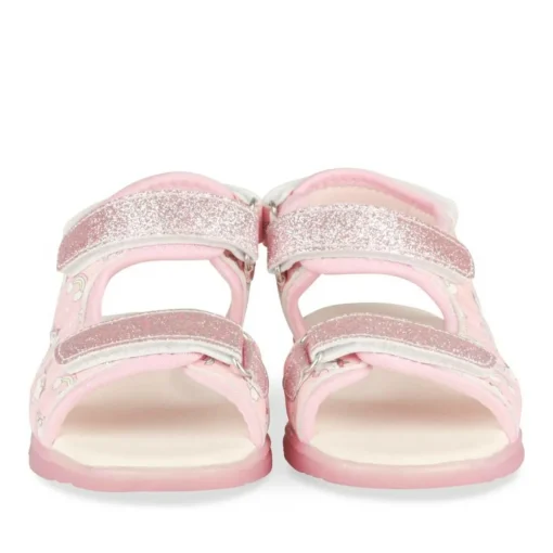 Sandales ROSE Fille Motif Uni Scratch