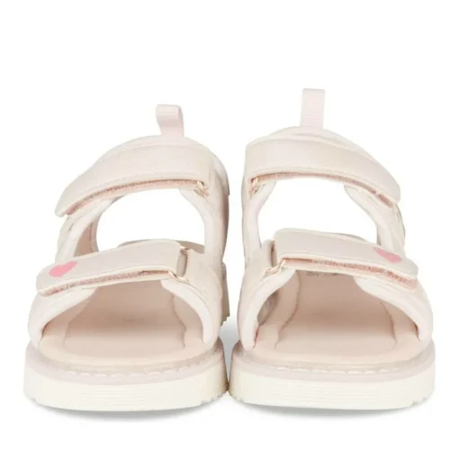 Sandales ROSE Fille Motif Coeurs Scratch