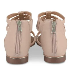 Sandales ROSE Fille Motif Paillettes Fermeture éclair