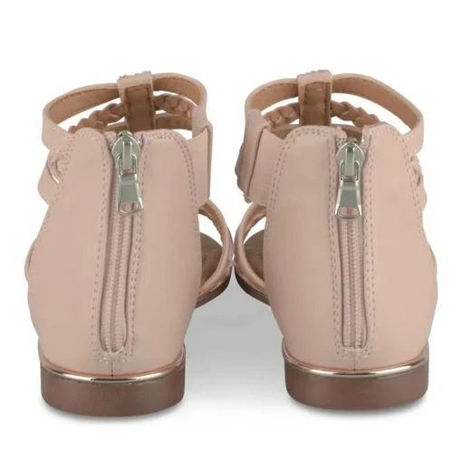 Sandales ROSE Fille Motif Paillettes Fermeture éclair