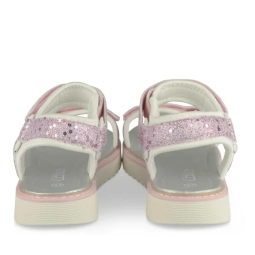 Sandales ROSE Fille Motif Paillettes Scratch