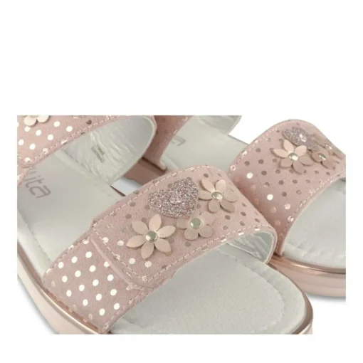 Sandales ROSE Fille Motif Uni Scratch