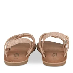Sandales ROSE Fille Motif Paillettes Boucle