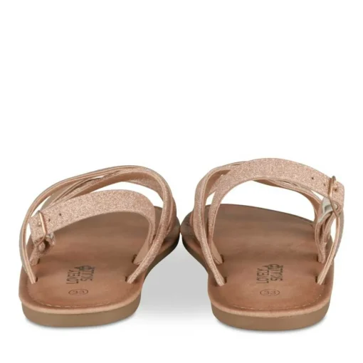 Sandales ROSE Fille Motif Paillettes Boucle