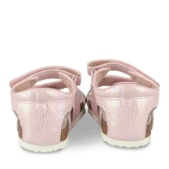 Sandales ROSE Fille Motif Coeurs Scratch