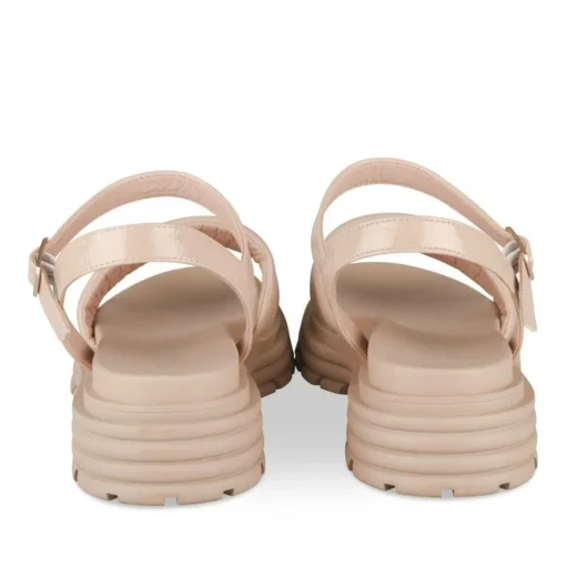Sandales ROSE Fille Motif Uni Boucle