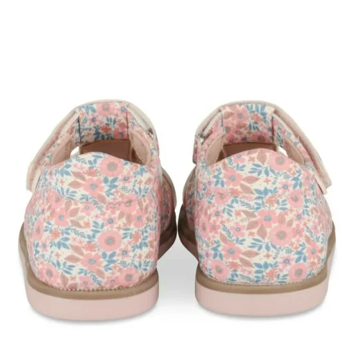 Sandales ROSE Fille Motif Fleuri Scratch
