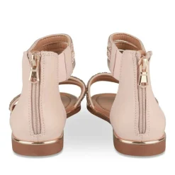Sandales ROSE Fille Motif Paillettes Fermeture éclair