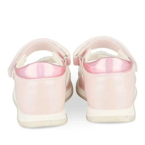 Sandales ROSE Fille Motif Fleuri Scratch