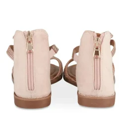 Sandales ROSE Fille Motif Paillettes Fermeture éclair