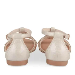 Sandales ROSE Fille Motif Paillettes Boucle