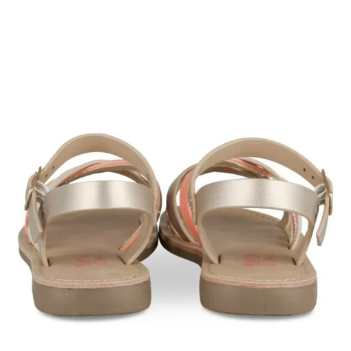 Sandales ROSE Fille Motif Iridescent Boucle