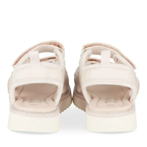 Sandales ROSE Fille Motif Coeurs Scratch