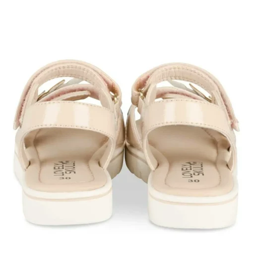 Sandales ROSE Fille Motif Vernis Scratch