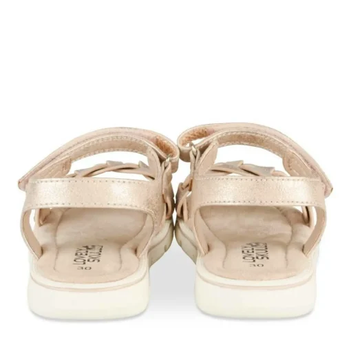 Sandales ROSE Fille Motif Tressé Scratch