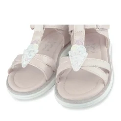 Sandales ROSE Fille Motif Paillettes Scratch