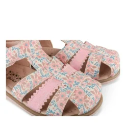 Sandales ROSE Fille Motif Fleuri Scratch