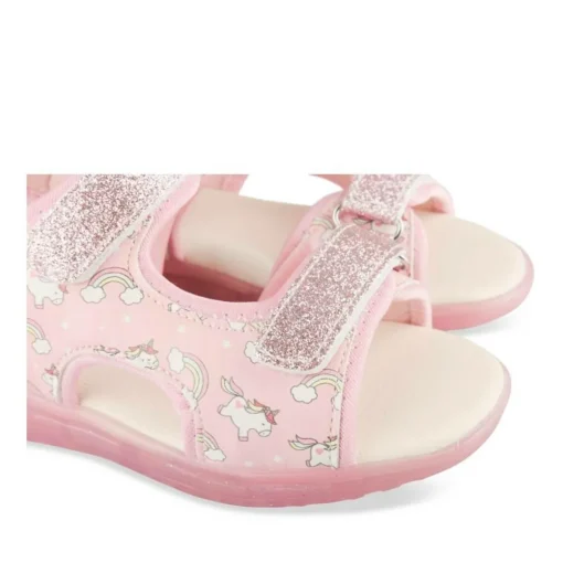 Sandales ROSE Fille Motif Uni Scratch
