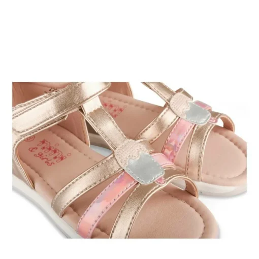 Sandales ROSE Fille Motif Iridescent Scratch