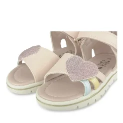 Sandales ROSE Fille Motif Uni Scratch