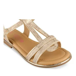 Sandales ROSE Fille Motif Uni Boucle