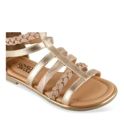 Sandales ROSE Fille Motif Iridescent Fermeture éclair
