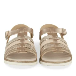 Sandales ROSE PALE Fille Motif Iridescent Scratch