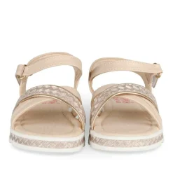 Sandales ROSE PALE Fille Motif Paillettes Scratch