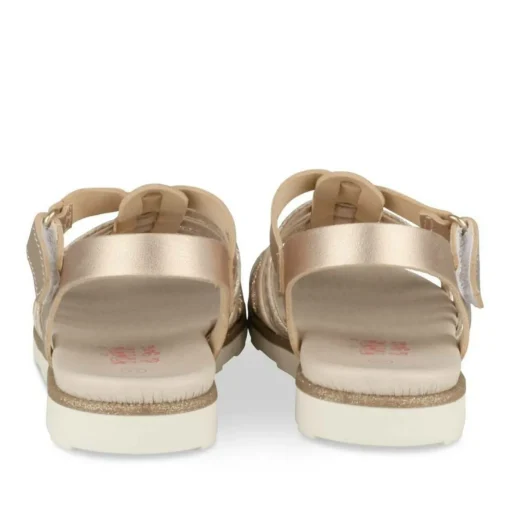 Sandales ROSE PALE Fille Motif Iridescent Scratch