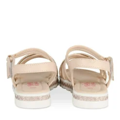 Sandales ROSE PALE Fille Motif Paillettes Scratch