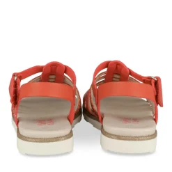 Sandales ROUGE Fille Motif Iridescent Scratch