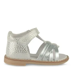 Sandales Sandales BLANC Fille CUIR Motif Iridescent Scratch