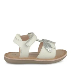 Sandales Sandales BLANC Fille CUIR Motif Uni Scratch