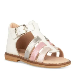 Sandales Sandales BLANC Fille CUIR Boucle