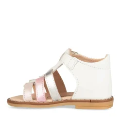 Sandales Sandales BLANC Fille CUIR Boucle