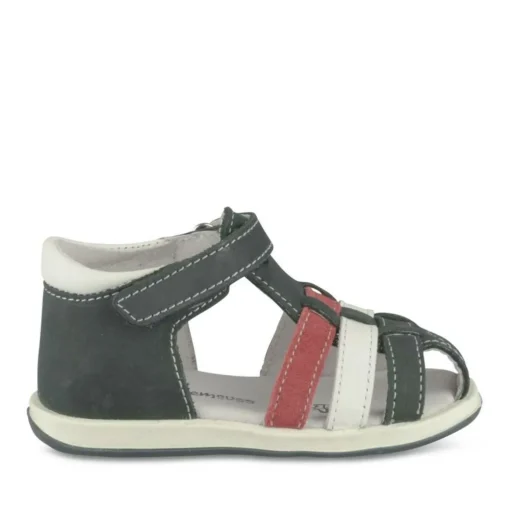 Sandales Sandales BLEU Garçon CUIR Motif Uni Scratch