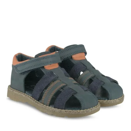 Sandales Sandales BLEU Garçon CUIR Motif Uni Scratch